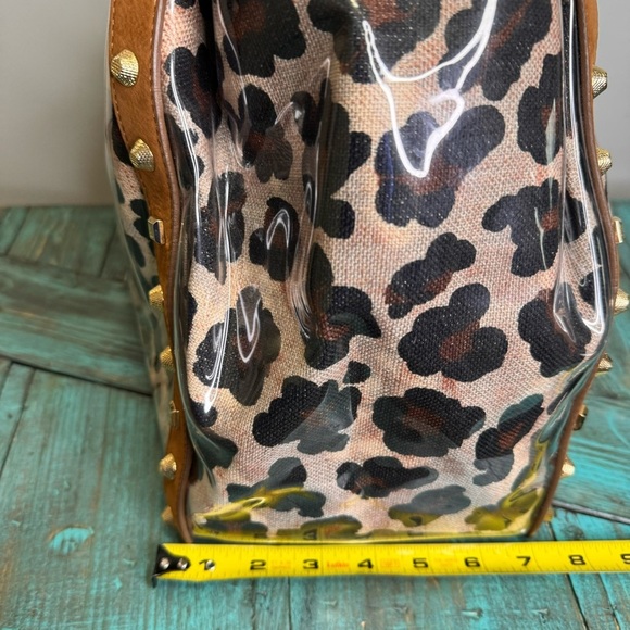 Stuart Weitzman PVC Animal Print Purse Mobwife - Picture 2 of 16
